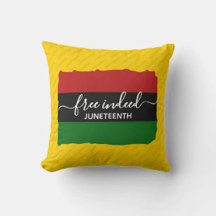 Modern FREE INDEED Pan African JUNETEENTH Cushion