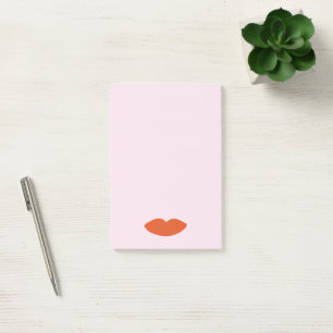 Modern French Chic Red Lips Beautician Minimal Post-it Notes