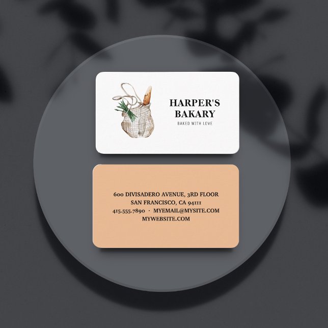Modern Fresh Bakery Professional Logo  Business Card (Creator Uploaded)