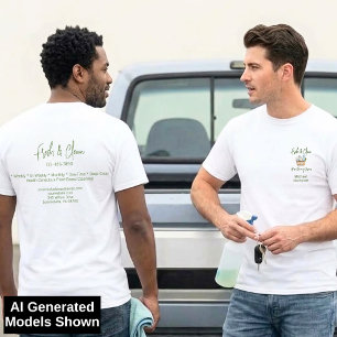 Modern Fresh Custom House Cleaning Services T-Shirt