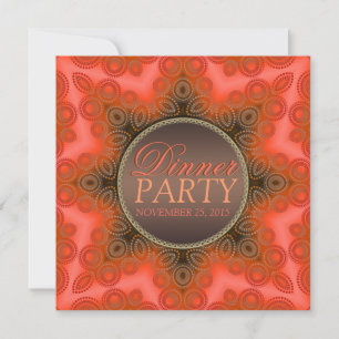 Modern Fresh Star Dinner Party Invitation