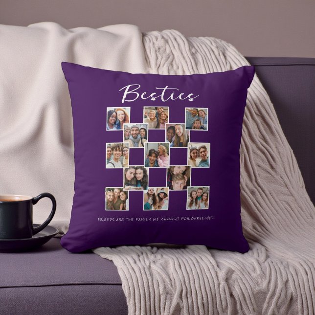 Modern  Friend Memories Photo Collage  Cushion (Creator Uploaded)