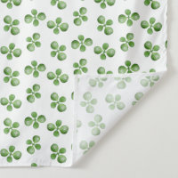 Modern friendly green succulent leaves on white