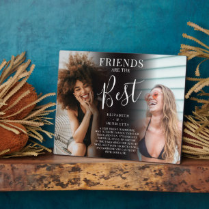 Modern 'FRIENDS' are the best Photo Keepsake Plaque
