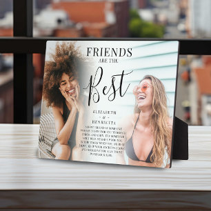 Modern 'FRIENDS are the Best Photo Keepsake Plaque