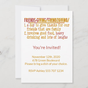 Modern Friendsgiving Invitations