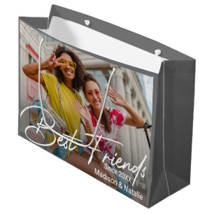 Modern Friendship Photo Gift Large Gift Bag