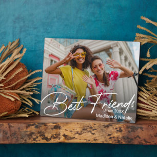Modern Friendship Photo Gift Plaque