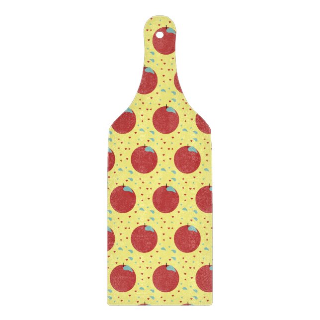 Modern Fruit Apple Pattern  Sweet Cutting Board (Front)