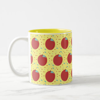 Modern Fruit Apple Pattern Sweet Two-Tone Coffee Mug