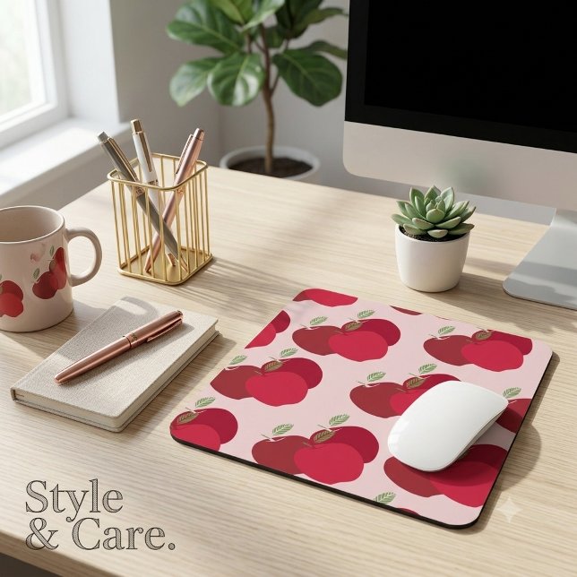Modern Fruit-Inspired Apple Mouse Mat (Modern Fruit-Inspired Apple Mouse Pad)