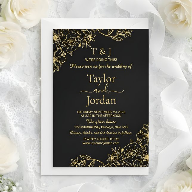 Modern Full Photo Wedding Floral Border (Creator Uploaded)