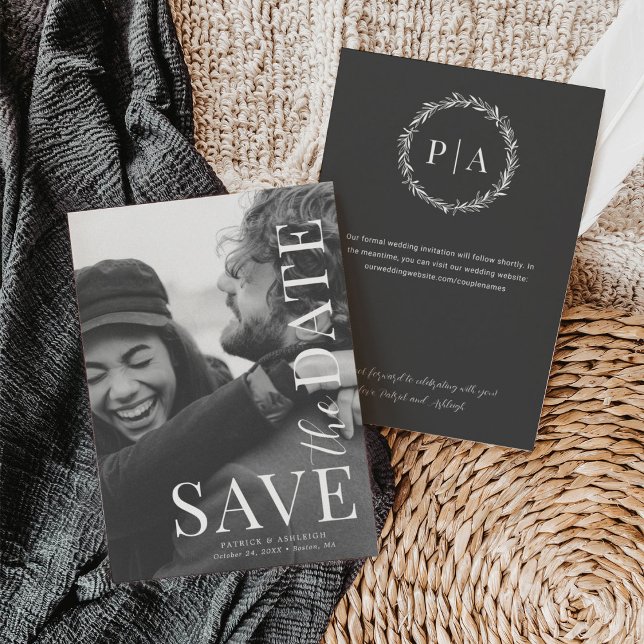 Modern Full Photo Wedding Save the Date (Creator Uploaded)