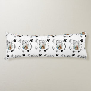 Modern Fun Birthday Grandson Typography Photo Body Cushion