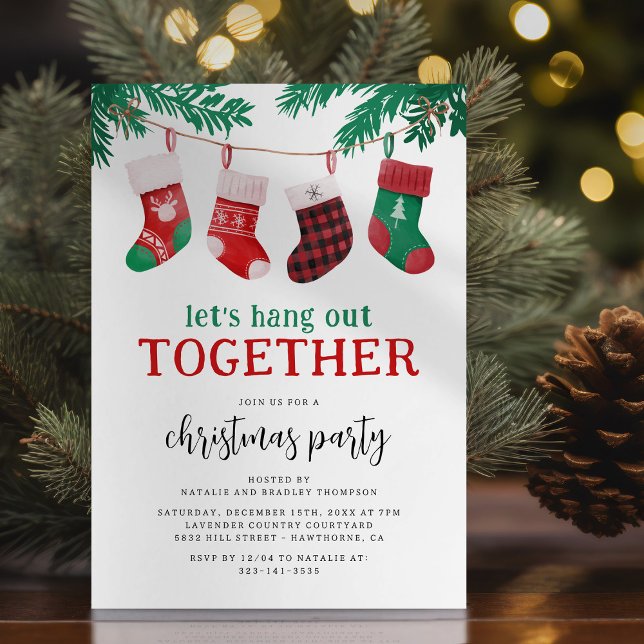 Modern Fun Christmas Holiday Party Invitation (Creator Uploaded)