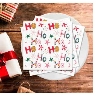 Modern Fun Colourful Christmas Party  Napkin