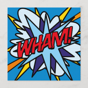 Modern Fun Colourful Comic Book Invitation