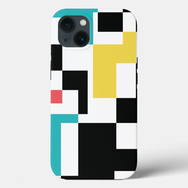 Modern, fun, colourful geometric graphic design Case-Mate iPhone case (Back)