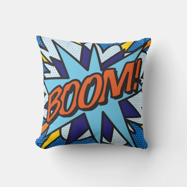 Modern Fun Colourful Typography Cushion (Front)