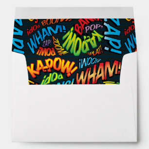 Modern Fun Comic Typographic Envelope