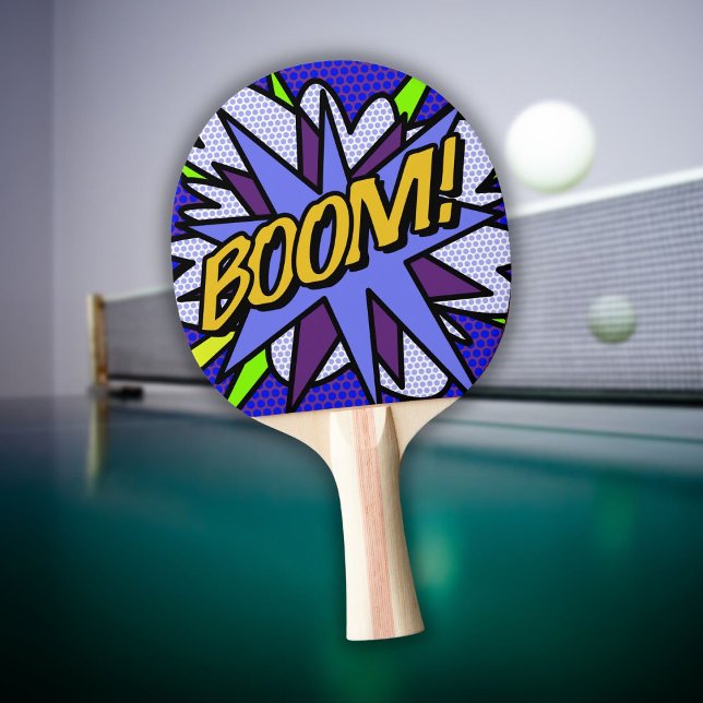 Modern Fun Cool Comic Book BOOM Ping Pong Paddle (Modern Fun Cool Comic Book BOOM Ping Pong Paddle)