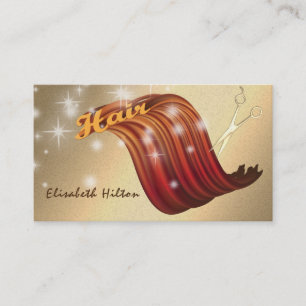 Modern fun funky colourful sparkling HAIR logo Business Card