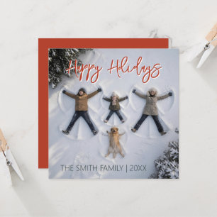 Modern & Fun "Happy Holidays" Photo Invitation