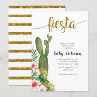 Modern Fun Let's Fiesta Baby Shower Greenery
