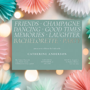 Modern Fun Mint Green Bachelorette Party