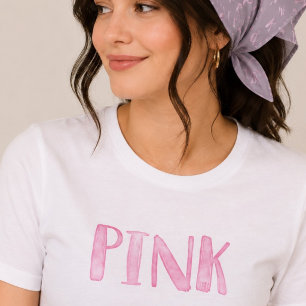Modern Fun Pale Watercolor Pink  Tri-Blend Shirt