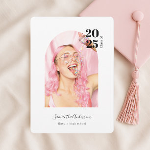 Modern Fun Photo Graduation Invitation