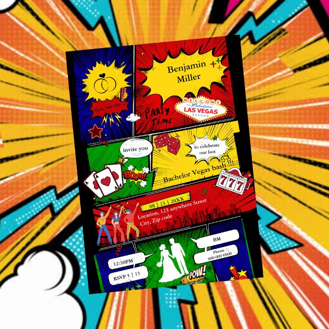 modern fun retro bachelor vegas comic story (Creator Uploaded)