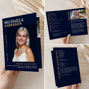 Modern Funeral / Memorial / Celebration of Life Programme