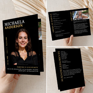 Modern Funeral / Memorial / Celebration of Life Programme