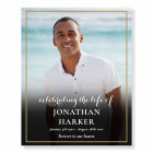 Modern Funeral Photo Celebration of Life