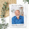 Modern Funeral Sympathy Photo Memorial Prayer Card