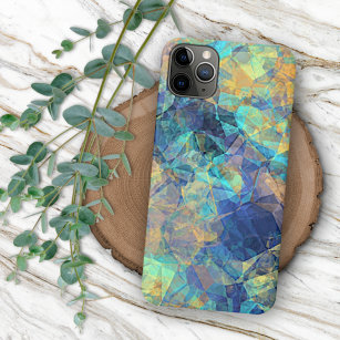 Modern Funky Colorful Polygon Mosaic Art Pattern Case-Mate iPhone Case