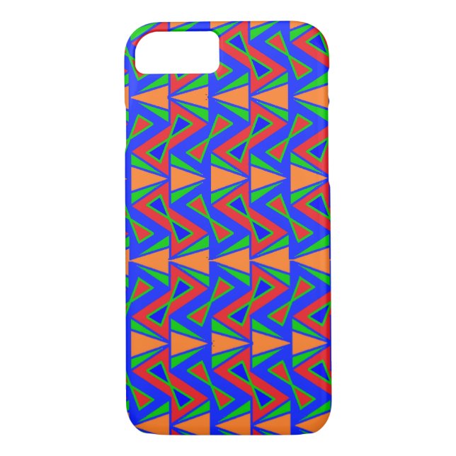 Modern Funky Hourglass Letter Zee Arrows Triangle Case-Mate iPhone Case (Back)