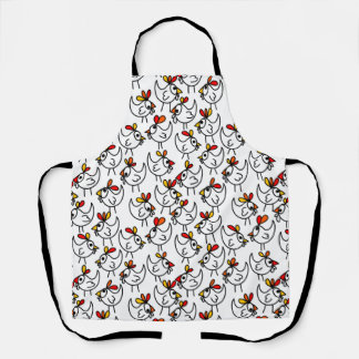 Modern Funny Chicken Apron All Over Print