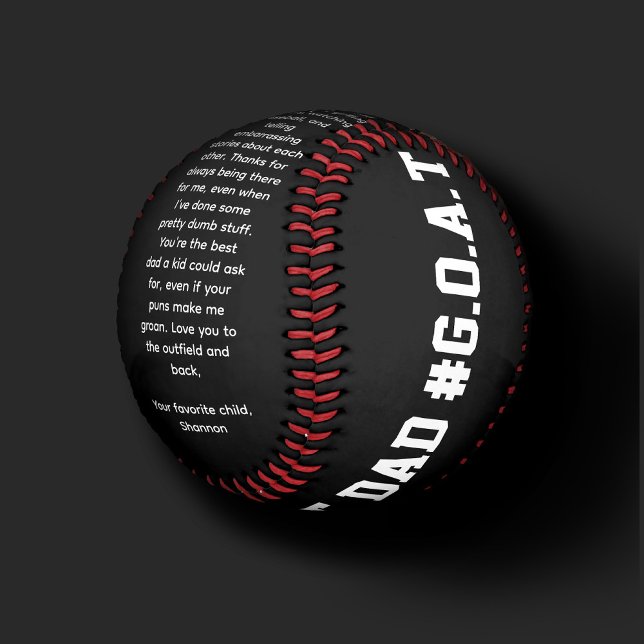 MODERN FUNNY FATHER'S DAY BASEBALL DAD GOAT BLACK (Creator Uploaded)