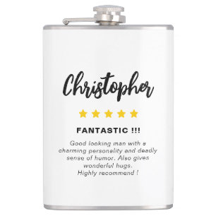 Modern Funny Husband Gift Hip Flask