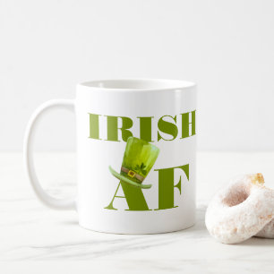 Modern Funny IRISH AF  Coffee Mug