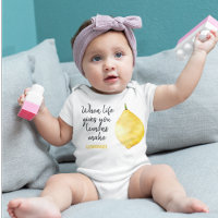 Modern Funny Lemon Yellow Quote