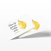 Modern Funny Lemon Yellow Quote