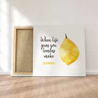 Modern Funny Lemon Yellow Quote