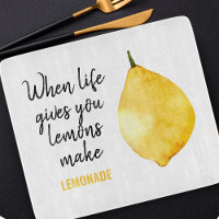 Modern Funny Lemon Yellow Quote