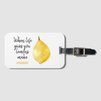 Modern Funny Lemon Yellow Quote