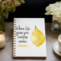 Modern Funny Lemon Yellow Quote