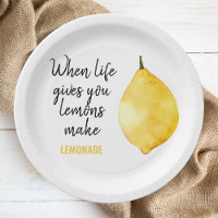 Modern Funny Lemon Yellow Quote
