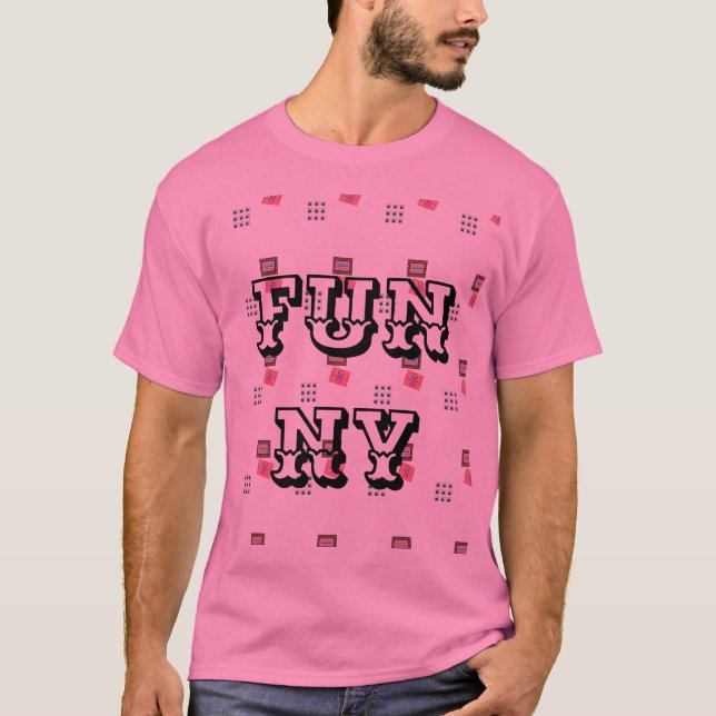 MODERN FUNNY MAN'S BLACK T-Shirt (Front)